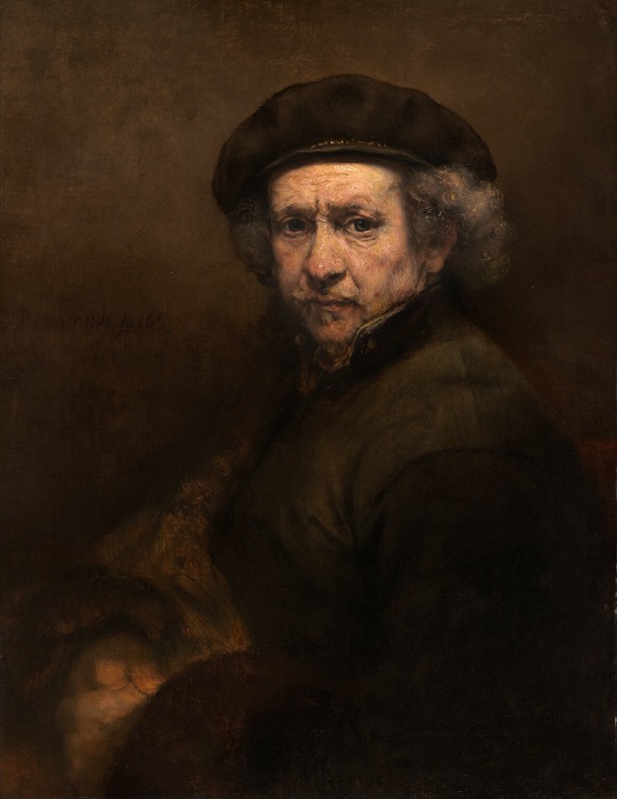 Rembrandt engraving, cross-hatched shading